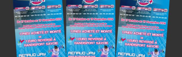 1 pneu acheté & monté = 1 € pour Handisport savoie